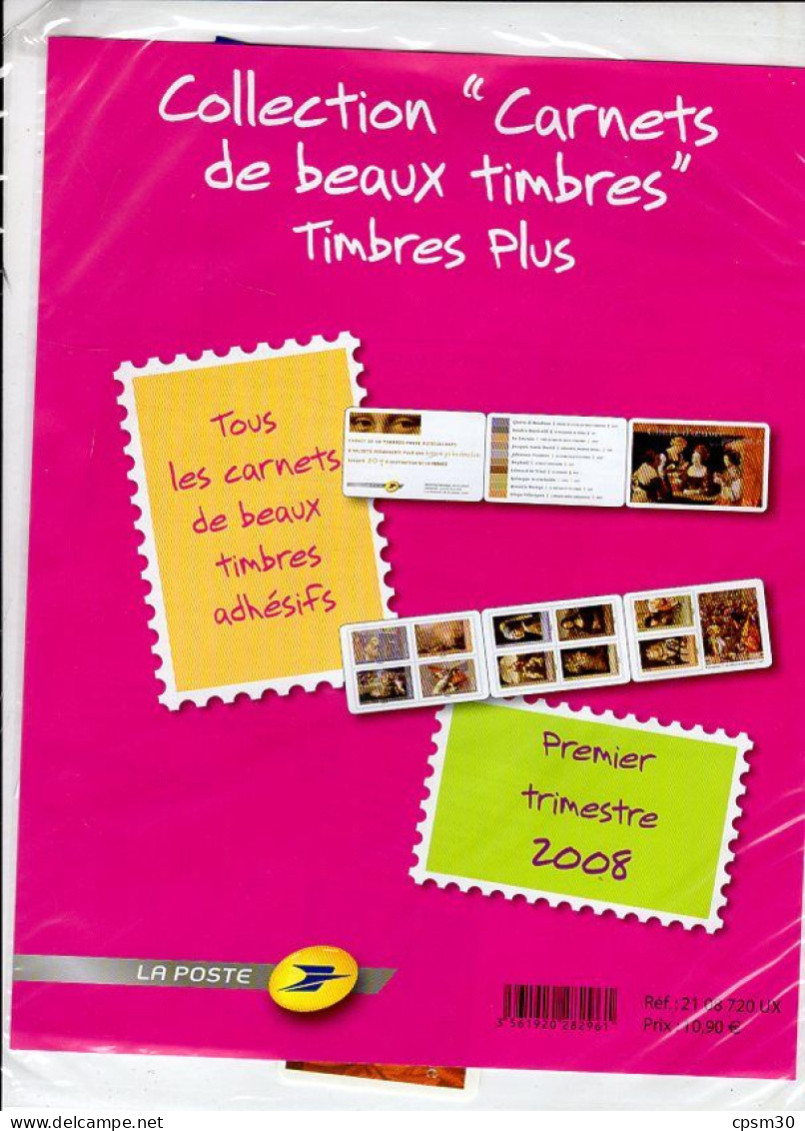 Timbres - Deux Pochettes "Timbres De France" Premier Trimestre 2008, Valeur 10.90 + 21.76 - 2000-2009