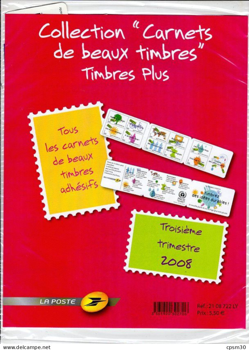 Timbres - Deux Pochettes "Timbres De France" Troisième Trimestre 2008, Valeur 5.50 + 30.55 - 2000-2009