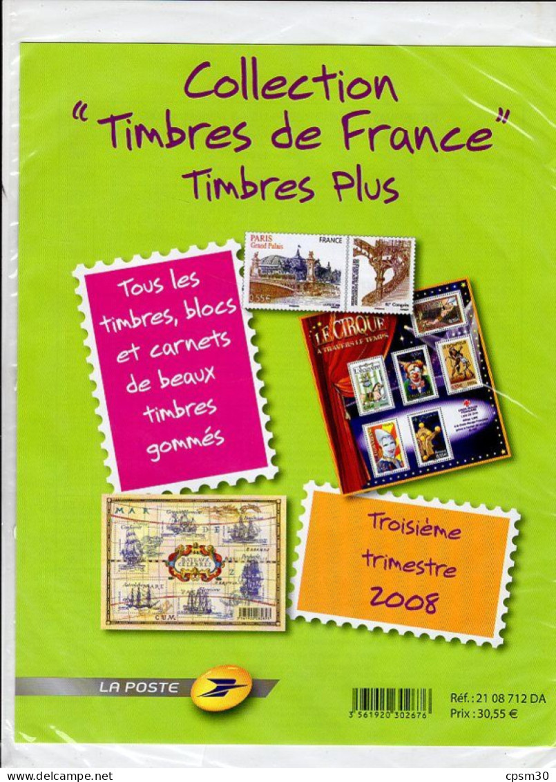 Timbres - Deux Pochettes "Timbres De France" Troisième Trimestre 2008, Valeur 5.50 + 30.55 - 2000-2009