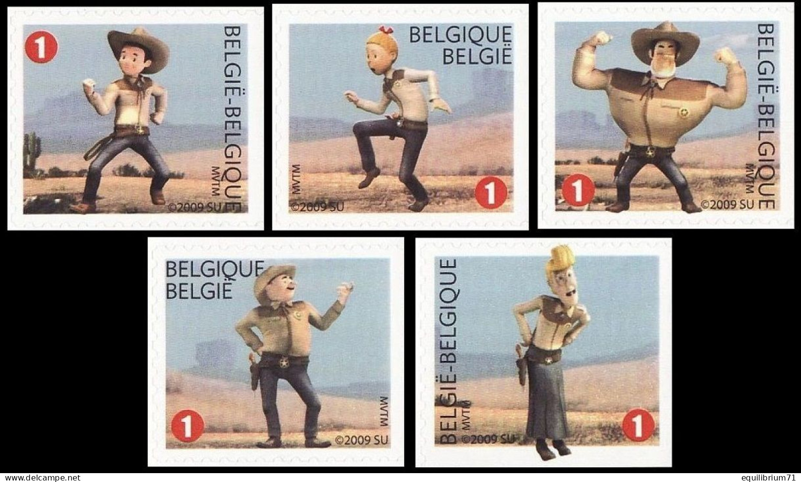 3888a/3892a**(B101/C101) - Bob Et Bobette / Suske En Wiske - BELGIQUE / BELGIË / BELGIEN - ND Droite / OG Rechts - Philabédés (comics)