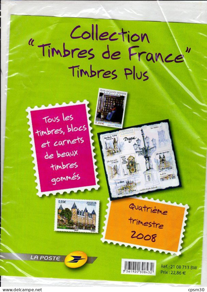 Timbres - Deux Pochettes "Timbres De France" Quatrième Trimestre 2008, Valeur 20.50 + 22.86 - 2000-2009