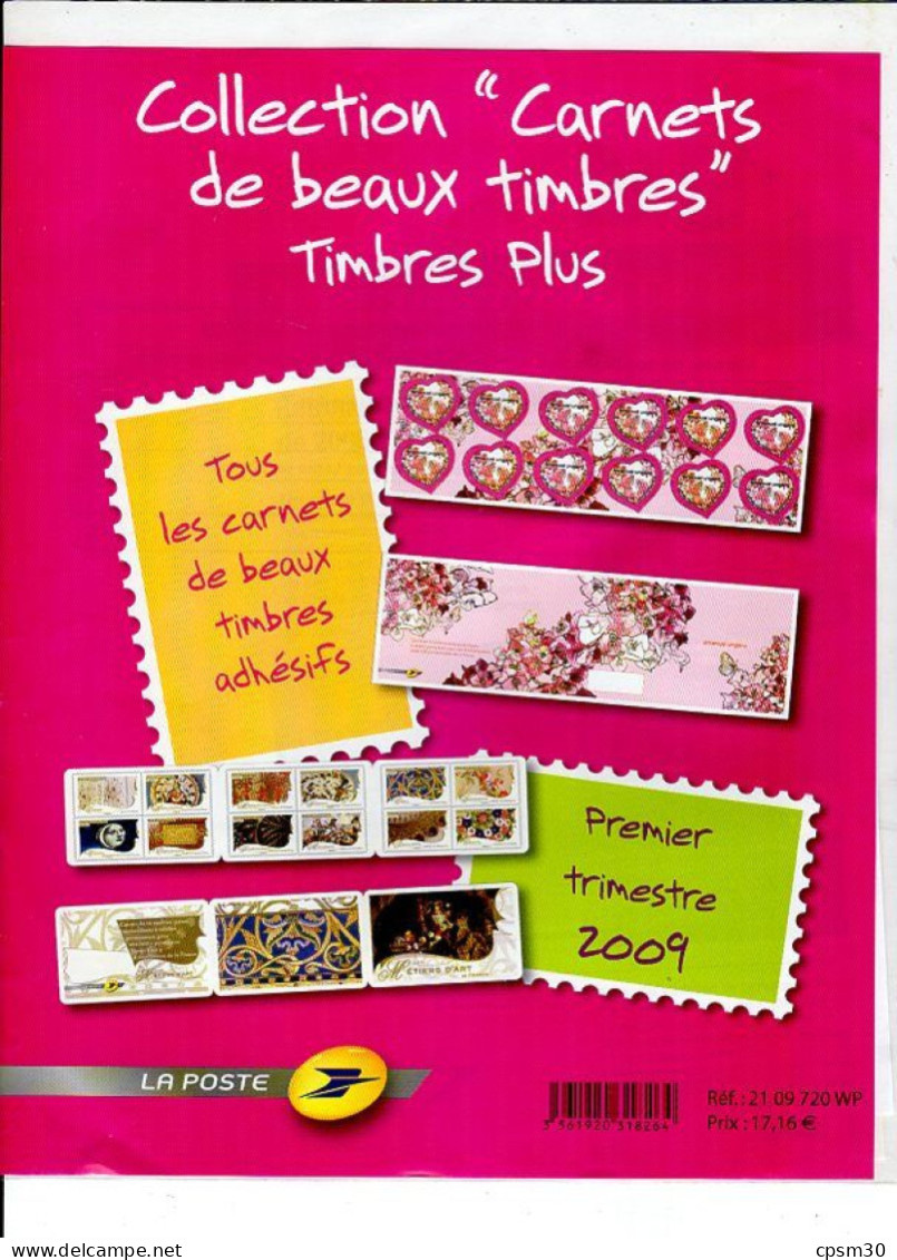 Timbres - Deux Pochettes "Timbres De France" Premier Trimestre 2009, Valeur 17.16 + 22.98 - 2000-2009