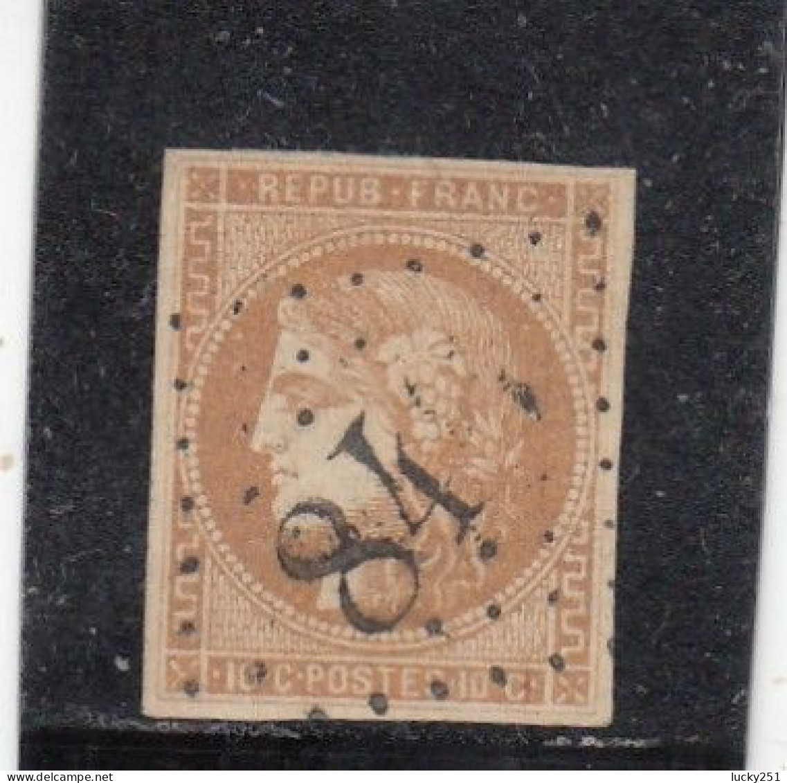 France - Année 1870 - N°YT 43B - Type Cérès  - ND - Oblitération Losange GC - 1870 Ausgabe Bordeaux