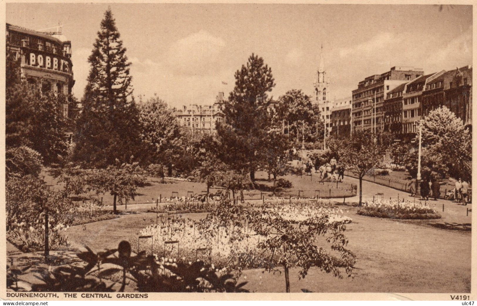 - BOURNEMOUTH. THE CENTRAL GARDENS - Scan Verso - - Bournemouth (hasta 1972)