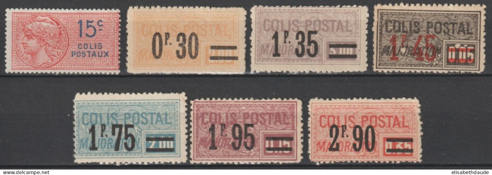 COLIS POSTAUX - 1924/1926 - YVERT N° 35+39/41+43+45 ** MNH ! + 33 * MLH - COTE = 80 EUR. - Nuevos