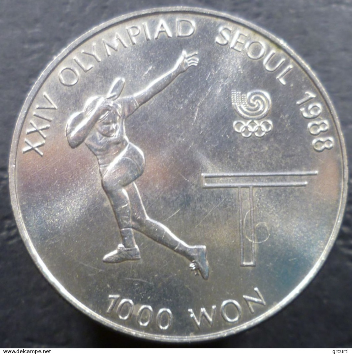 Corea Del Sud - 1.000 Won 1988 - Olimpiadi - Ping-pong - KM# 49 - Korea (Süd-)