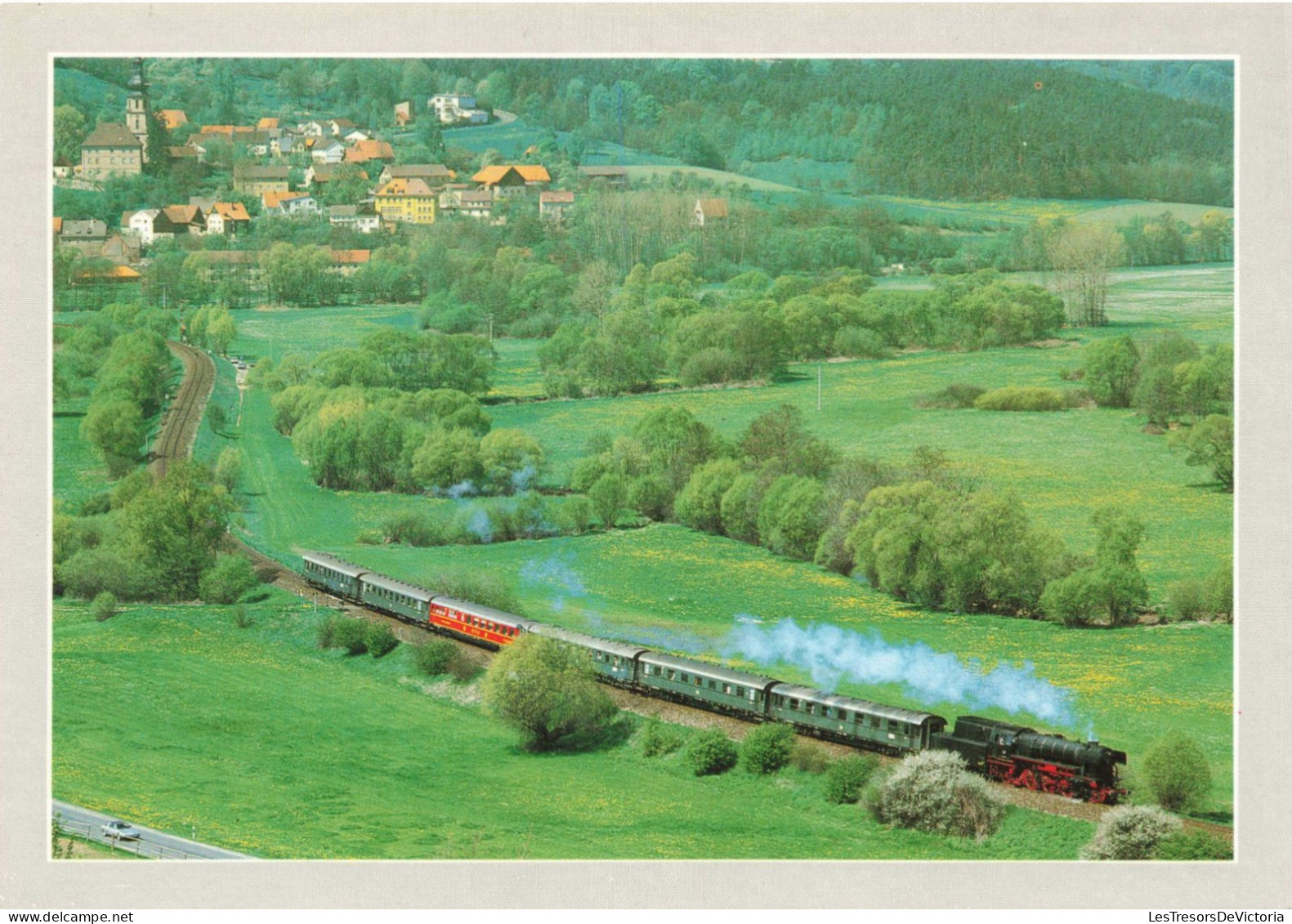 TRANSPORT - Neubaudampflok 23 105 Fährt In Den Frühling - Colorisé - Carte Postale - Trains