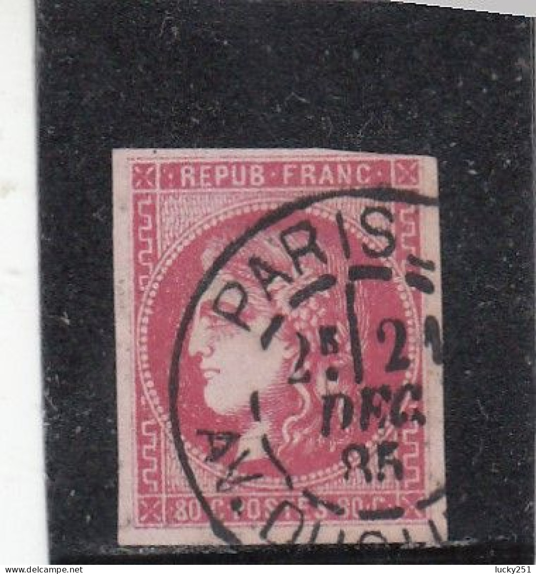 France - Année 1870 - N°YT 48 - Type Cérès  - ND - Oblitération CàD - 1870 Bordeaux Printing