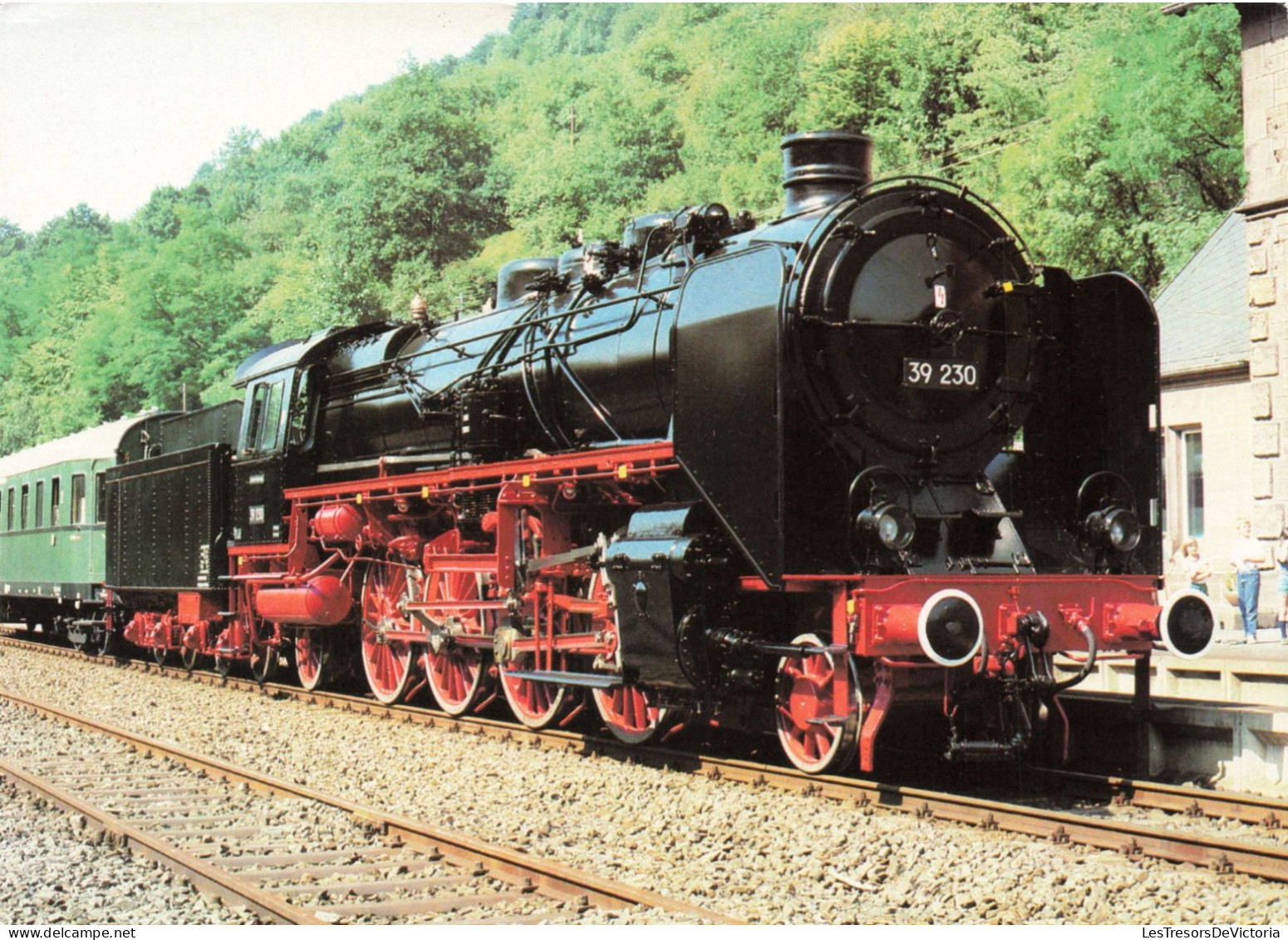 TRANSPORT - Dampflokomotive 39 230 Der DB - Colorisé - Carte Postale - Eisenbahnen