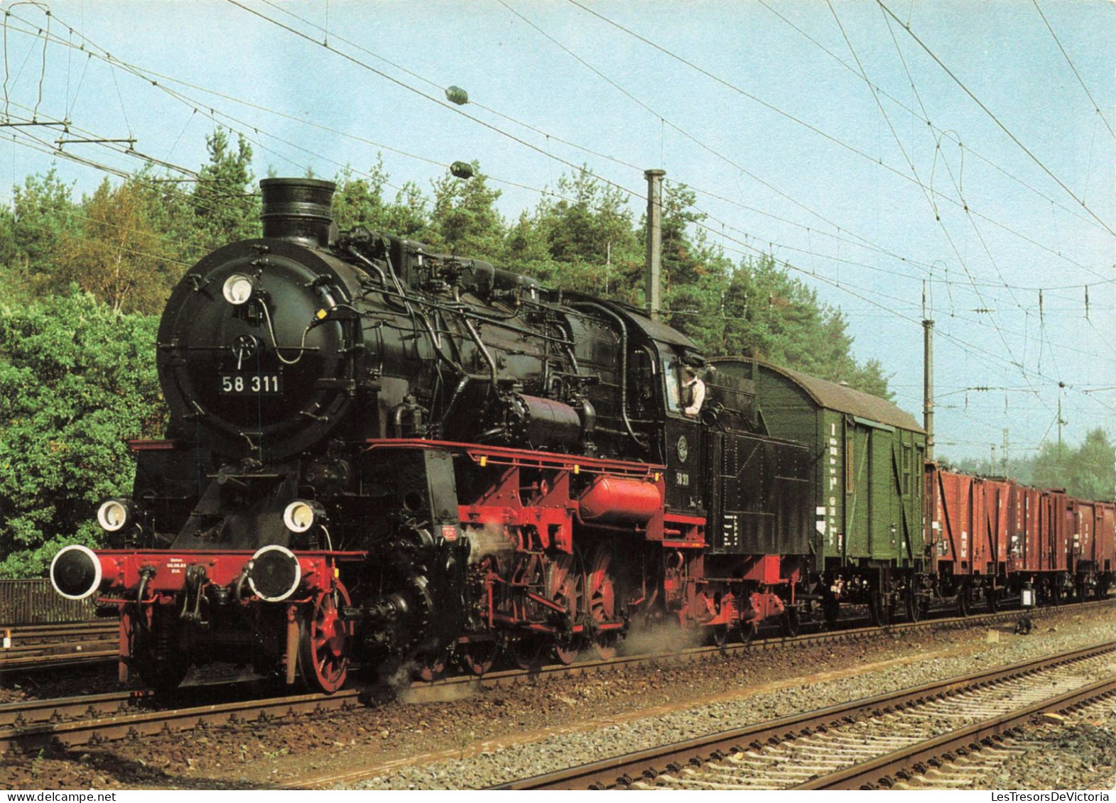 TRANSPORT - Dampflokomotive 58 311 - Colorisé - Carte Postale - Eisenbahnen