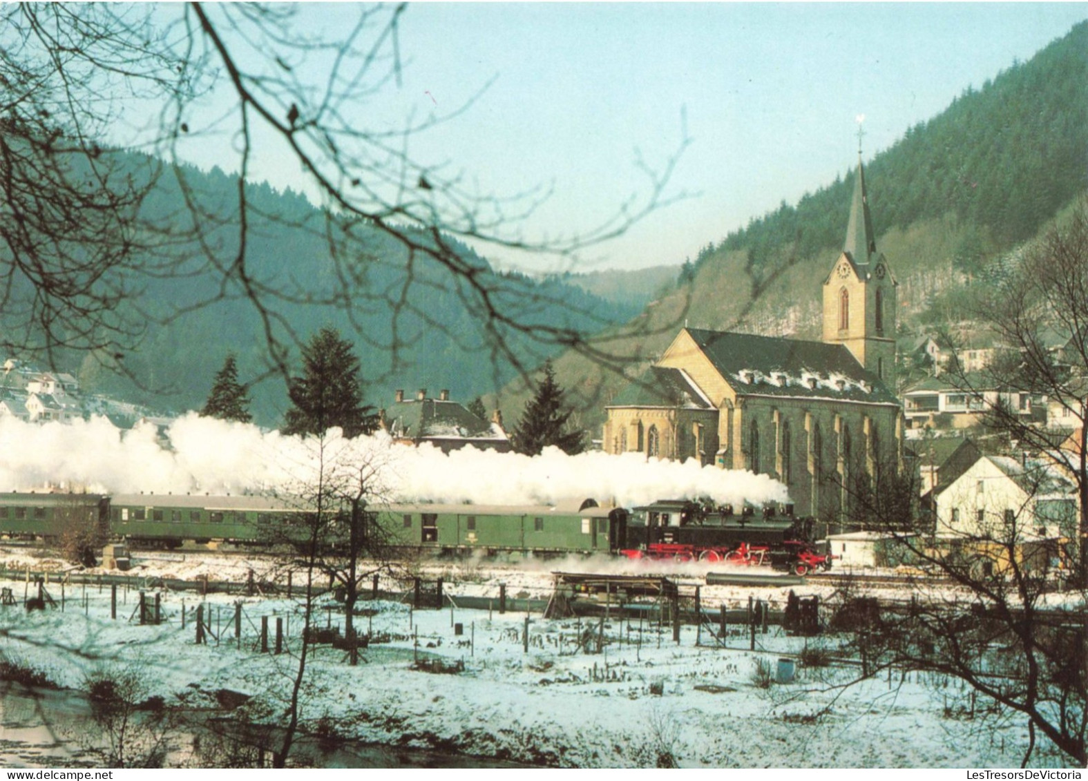 TRANSPORT - Fahrt In Die Winterliche Eirel - Colorisé - Carte Postale - Eisenbahnen