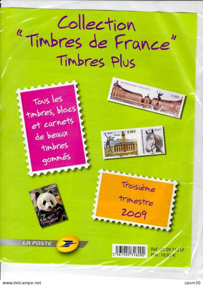 Timbres - Deux Pochettes "Timbres De France" Troisième Trimestre 2009, Valeur 7.84 + 16.92 - 2000-2009