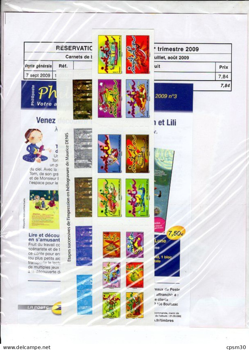 Timbres - Deux Pochettes "Timbres De France" Troisième Trimestre 2009, Valeur 7.84 + 16.92 - 2000-2009