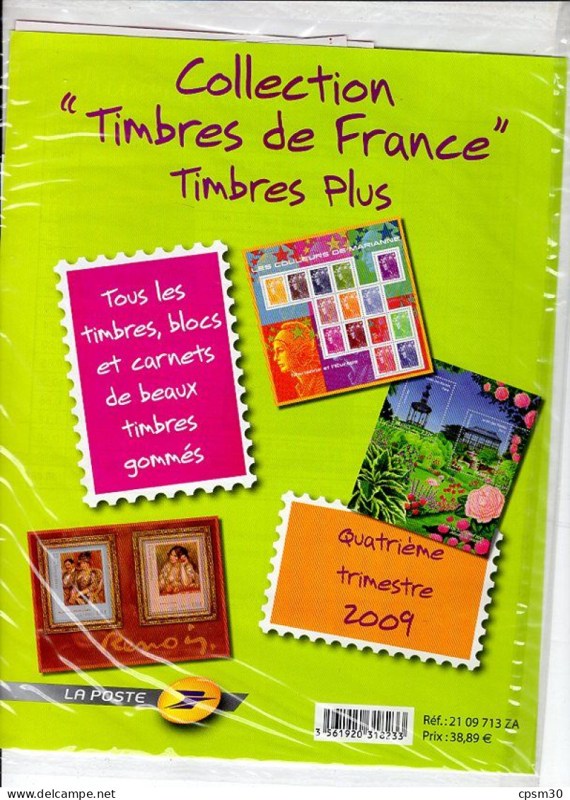 Timbres - Deux Pochettes "Timbres De France" Quatrième Trimestre 2009, Valeur 16.68 + 38.89 - 2000-2009
