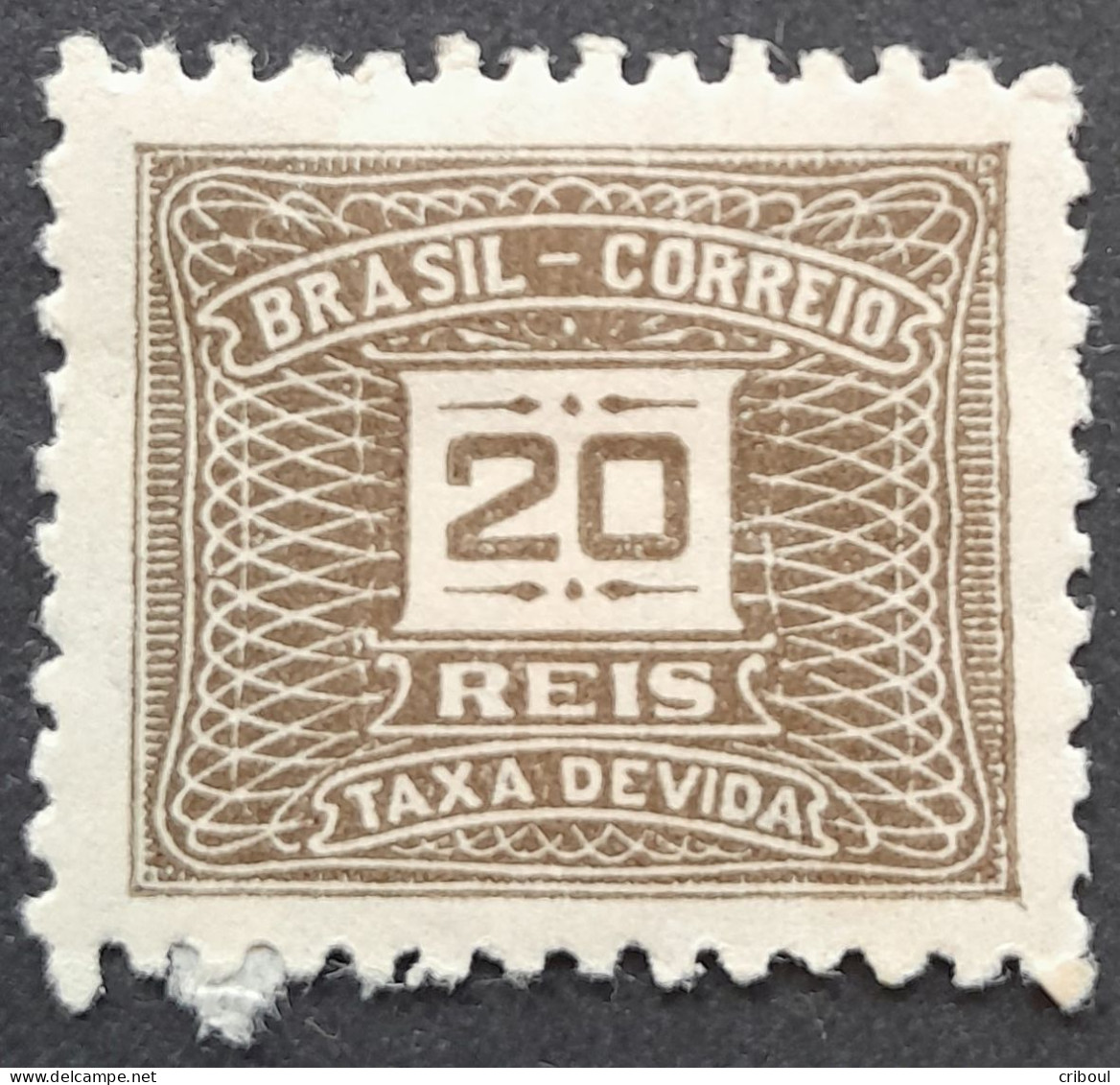 Bresil Brasil Brazil 1919 Taxe Tax Taxa Yvert 42d * MH - Segnatasse