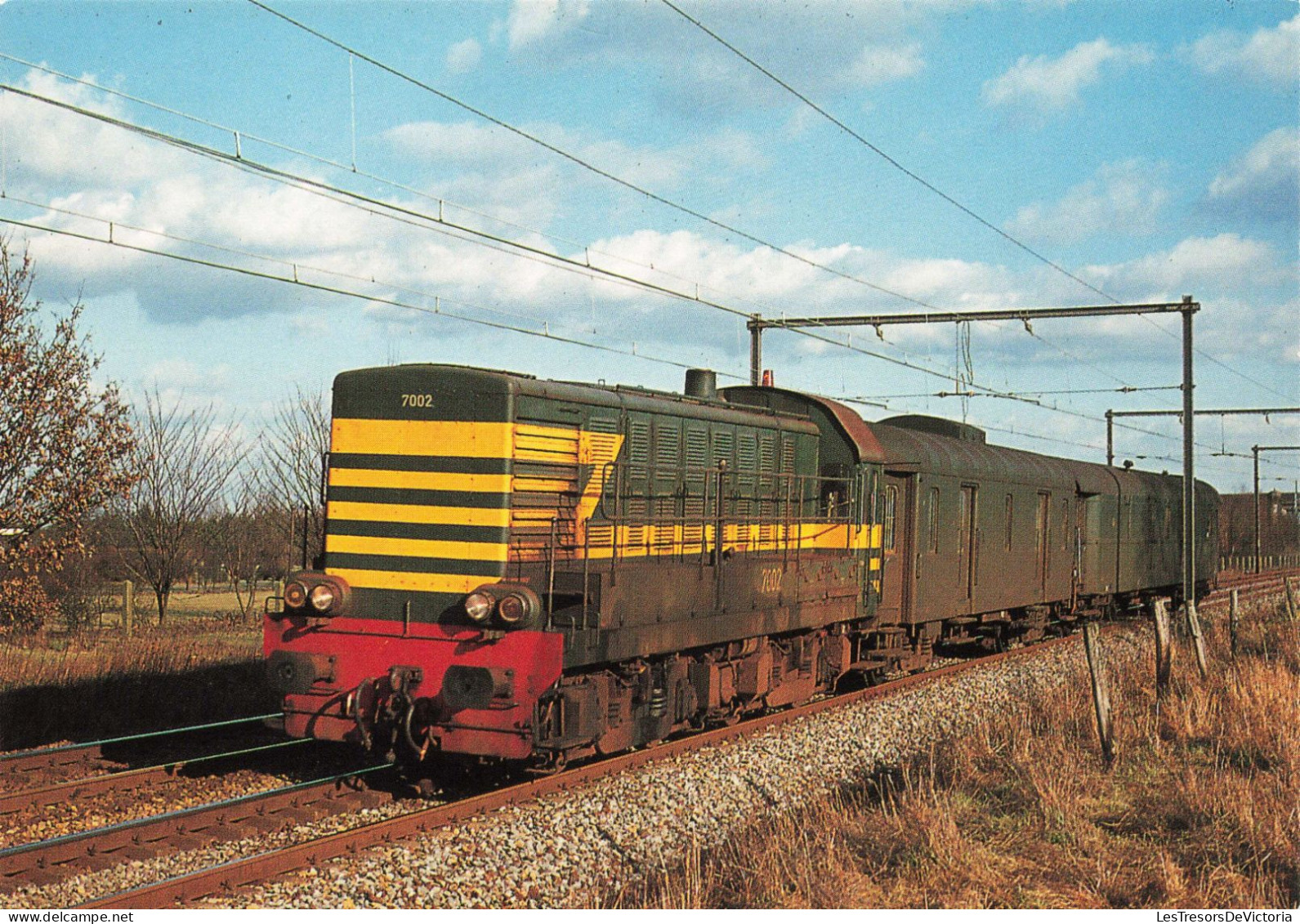 TRANSPORT - Locomotive SNCB Diesel éléctrique De Manoeuvre BB Série 70 - Colorisé - Carte Postale - Eisenbahnen