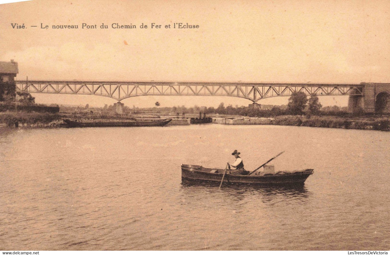 BELGIQUE - Visé - Le Nouveau Pont Du Chemin De Fer Et L’écluse - Carte Postale Ancienne - Visé