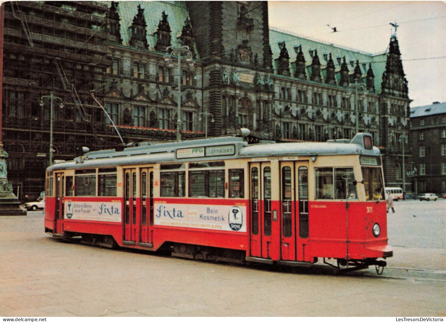 TRANSPORT - Hamburger Hochbahn AG - Colorisé - Carte Postale - Strassenbahnen