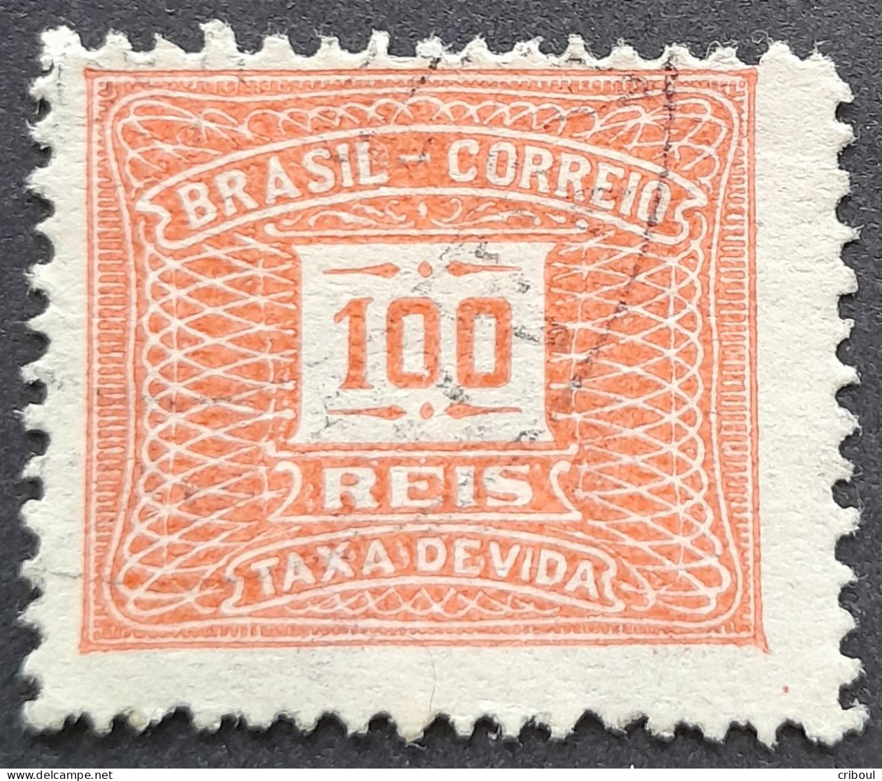 Bresil Brasil Brazil 1919 Taxe Tax Taxa Yvert 44d O Used - Segnatasse