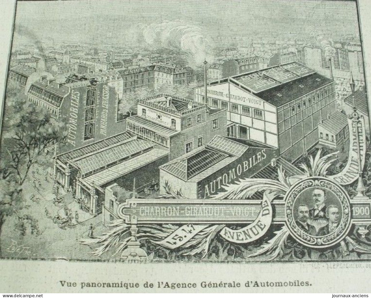 1900 AGENCE GENERALE DES AUTOMOBILES - CHARRON-GIRARDOT-VOIGT ( CGV ) UN GARAGE MODELE - LA VIE AU GRAND AIR - Car Racing - F1