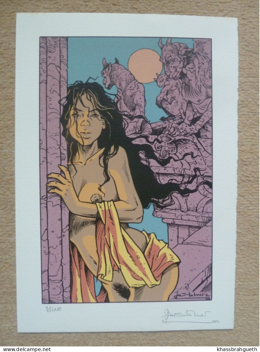 STALNER - ESMERALDA EN FÊTE - SERIGRAPHIE COULEURS N°85/100 SIGNEE – DL2000 - Serigraphies & Lithographies