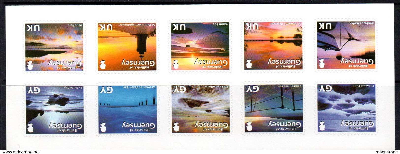 Guernsey 2008 Abstract Guernsey S/adhesive Pane Of 10, MNH, SG 1232/41 - Guernesey