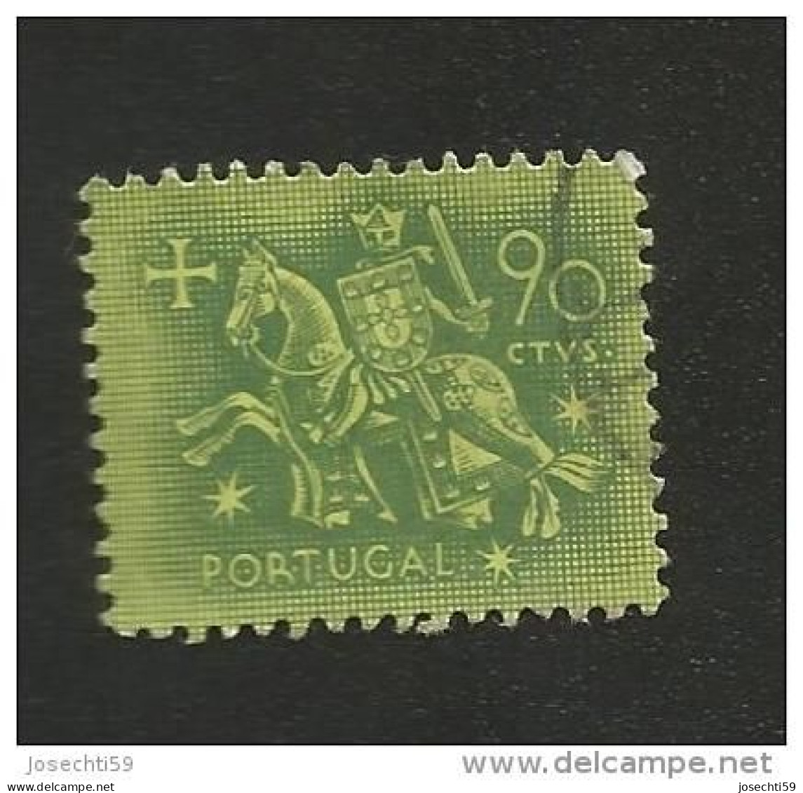 N° 778 Sceau Du Roi Denis 90c   Timbre  Portugal Oblitéré 1953 - Used Stamps