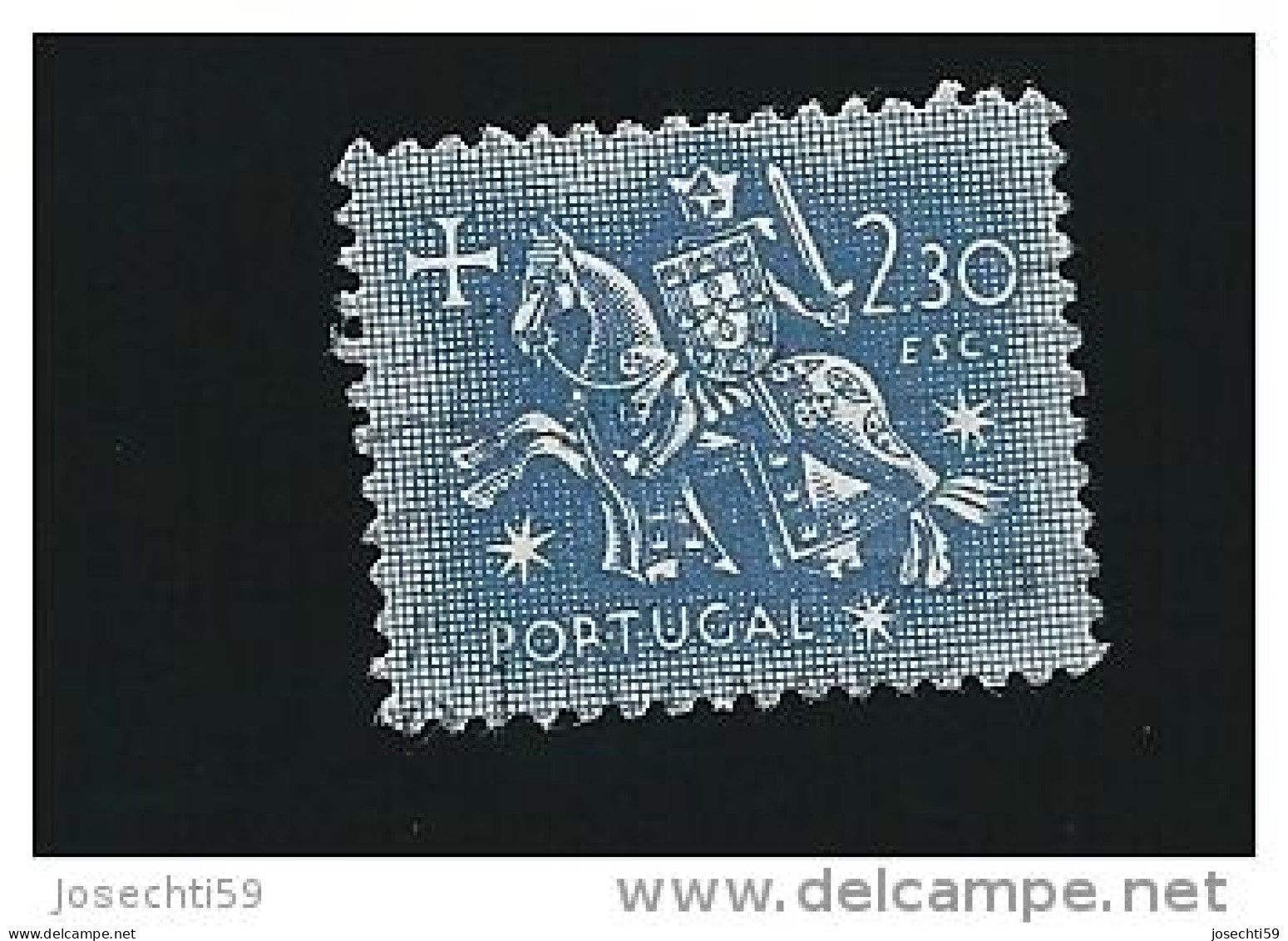 N° 783 Sceau Du Roi Denis 2,30  Timbre    Portugal Oblitéré 1953 - Used Stamps