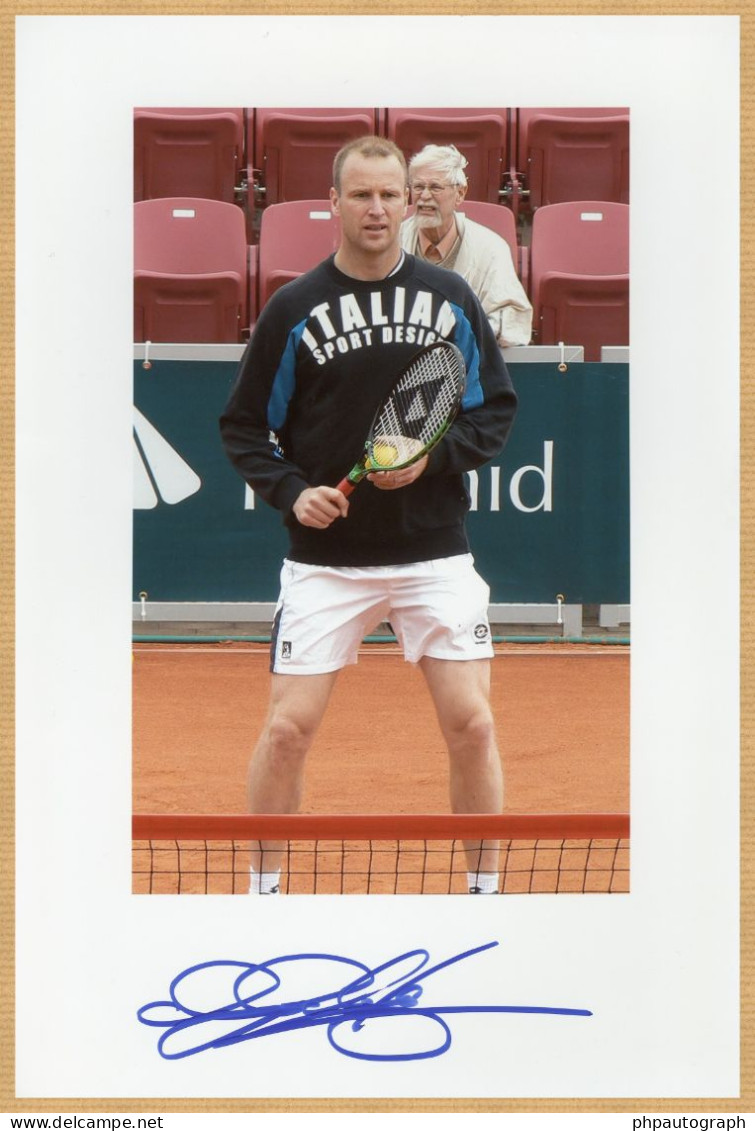 Magnus Gustafsson - Swedish Tennis Player - Signed Large Photo - Liege 2007 - Sportlich