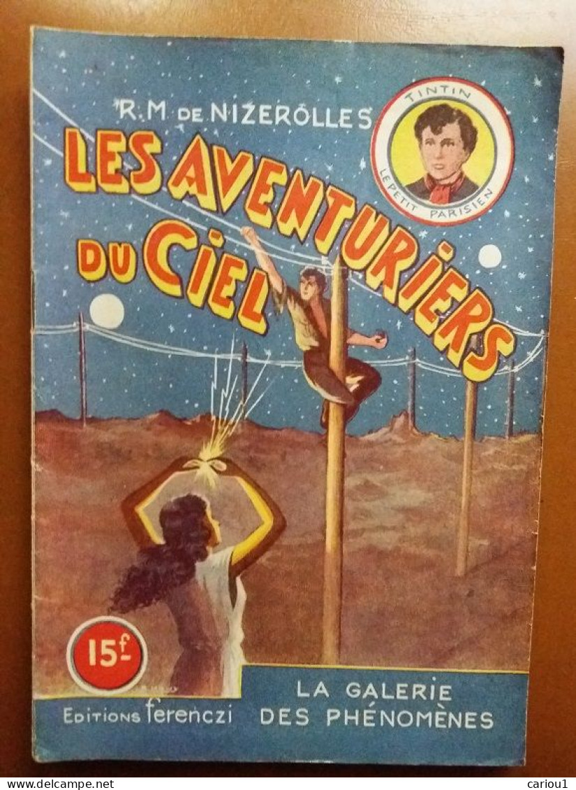 C1 Nizerolles LES AVENTURIERS DU CIEL # 20 La Galerie Des Phenomenes 1950 SF PORT INCLUS France - SF-Romane Vor 1950