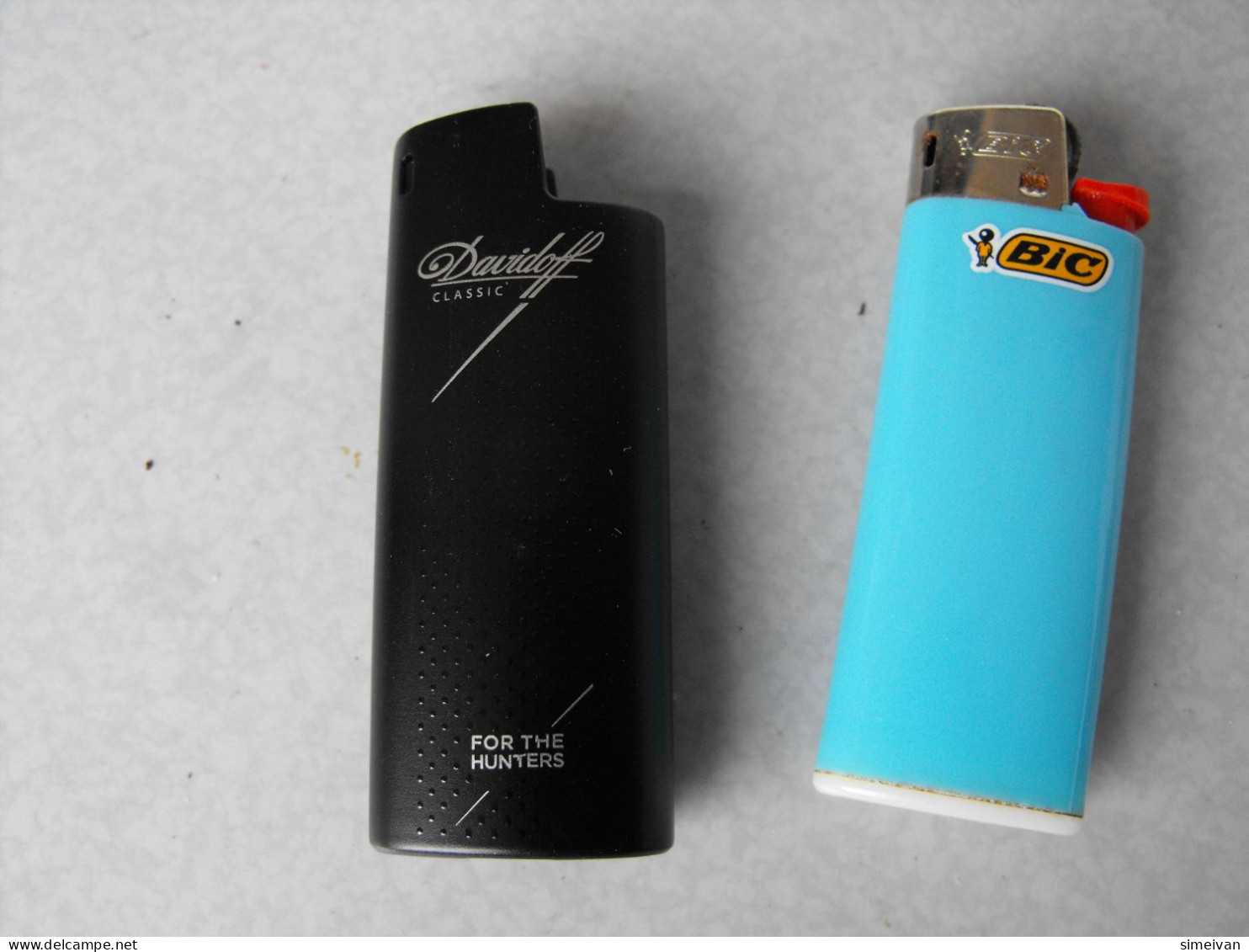 DAVIDOFF CIGARETTES ADVERTSING BLACK METAL LIGHTER CASE FOR BIG MINI 10 #1955 - Other & Unclassified