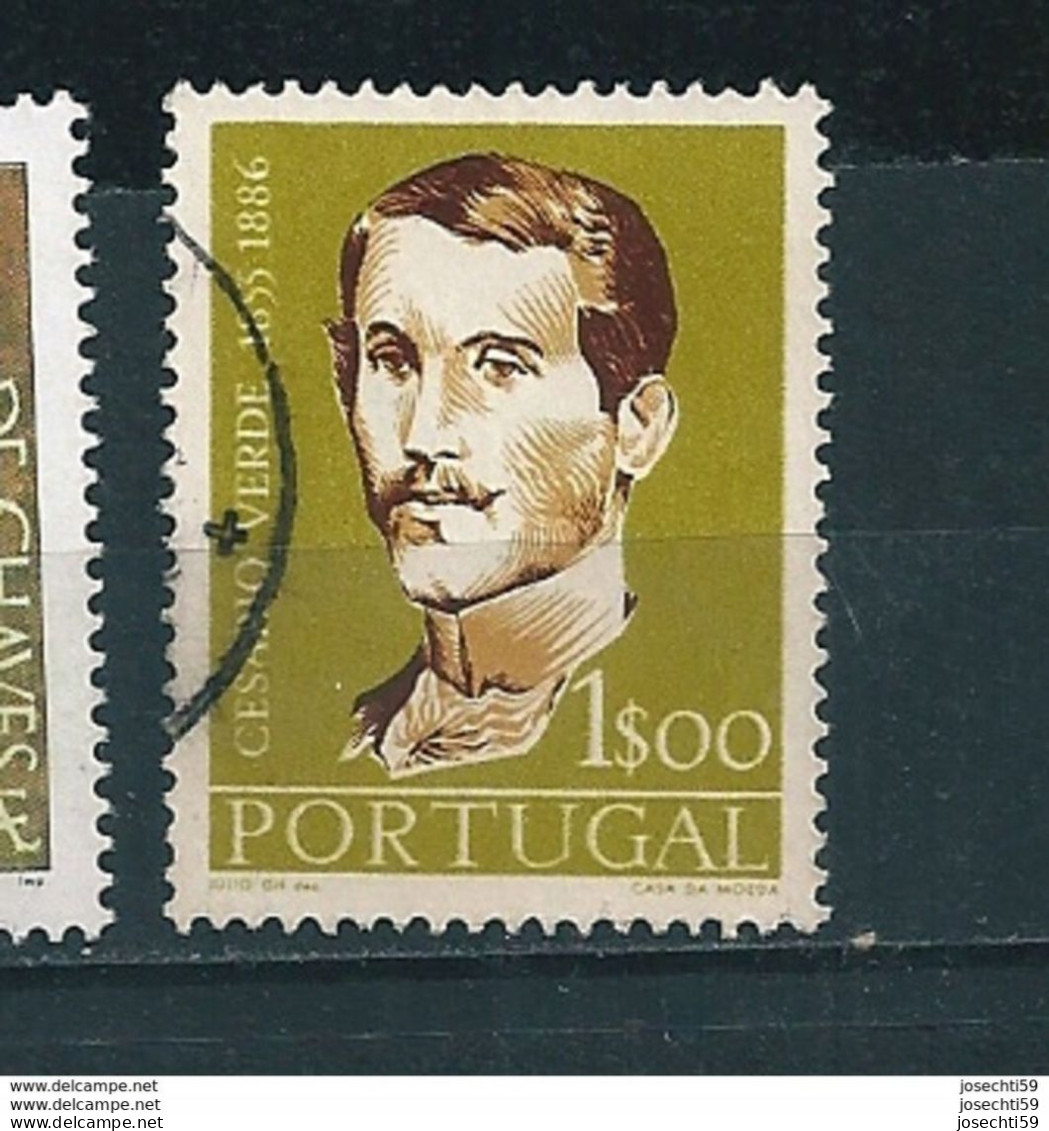 N°  841 José Joaquim De Cesario Verde   Timbre Portugal 1957 Oblitéré - Gebraucht