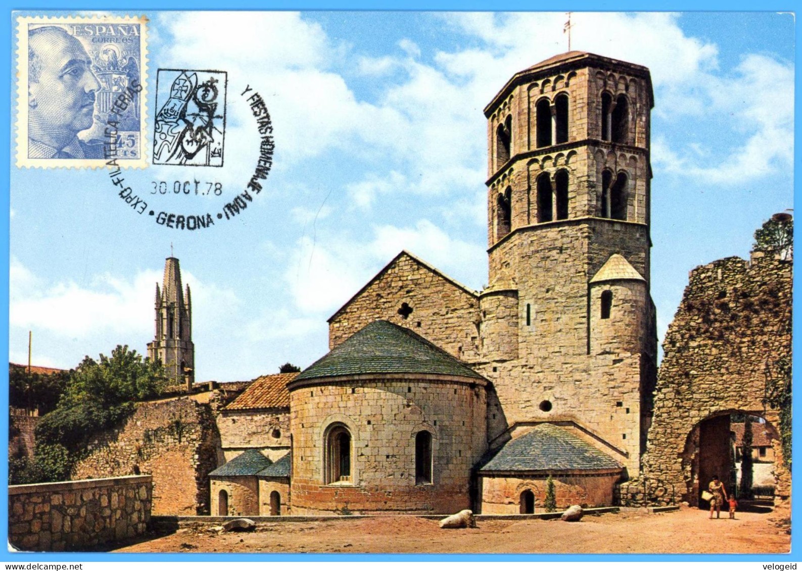 España. Spain. 1978. Matasello Especial. Special Postmark. Expo Filatelia Fiestas De Gerona - Frankeermachines (EMA)