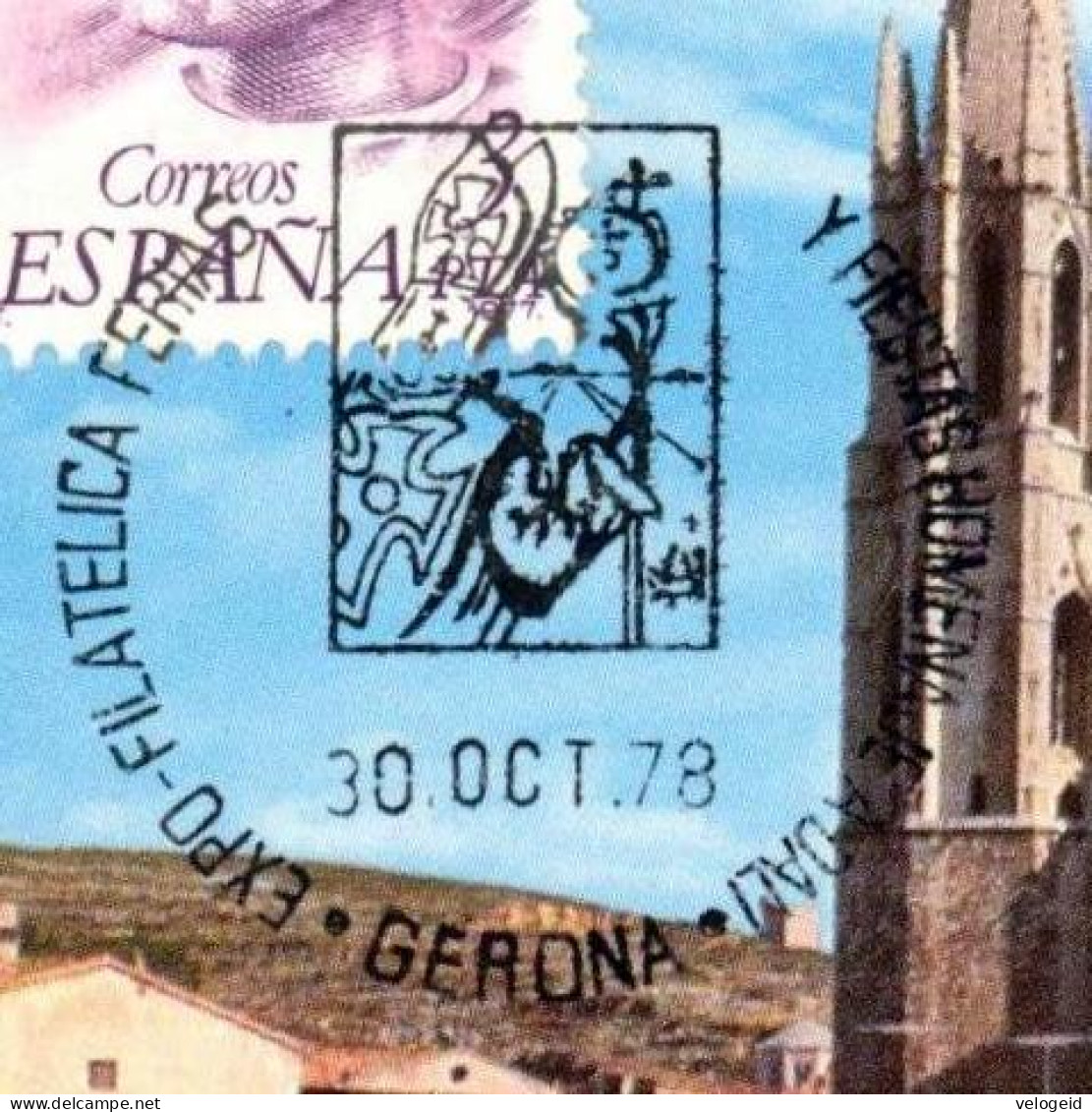 España. Spain. 1978. Matasello Especial. Special Postmark. Expo Filatelia Fiestas De Gerona - Franking Machines (EMA)