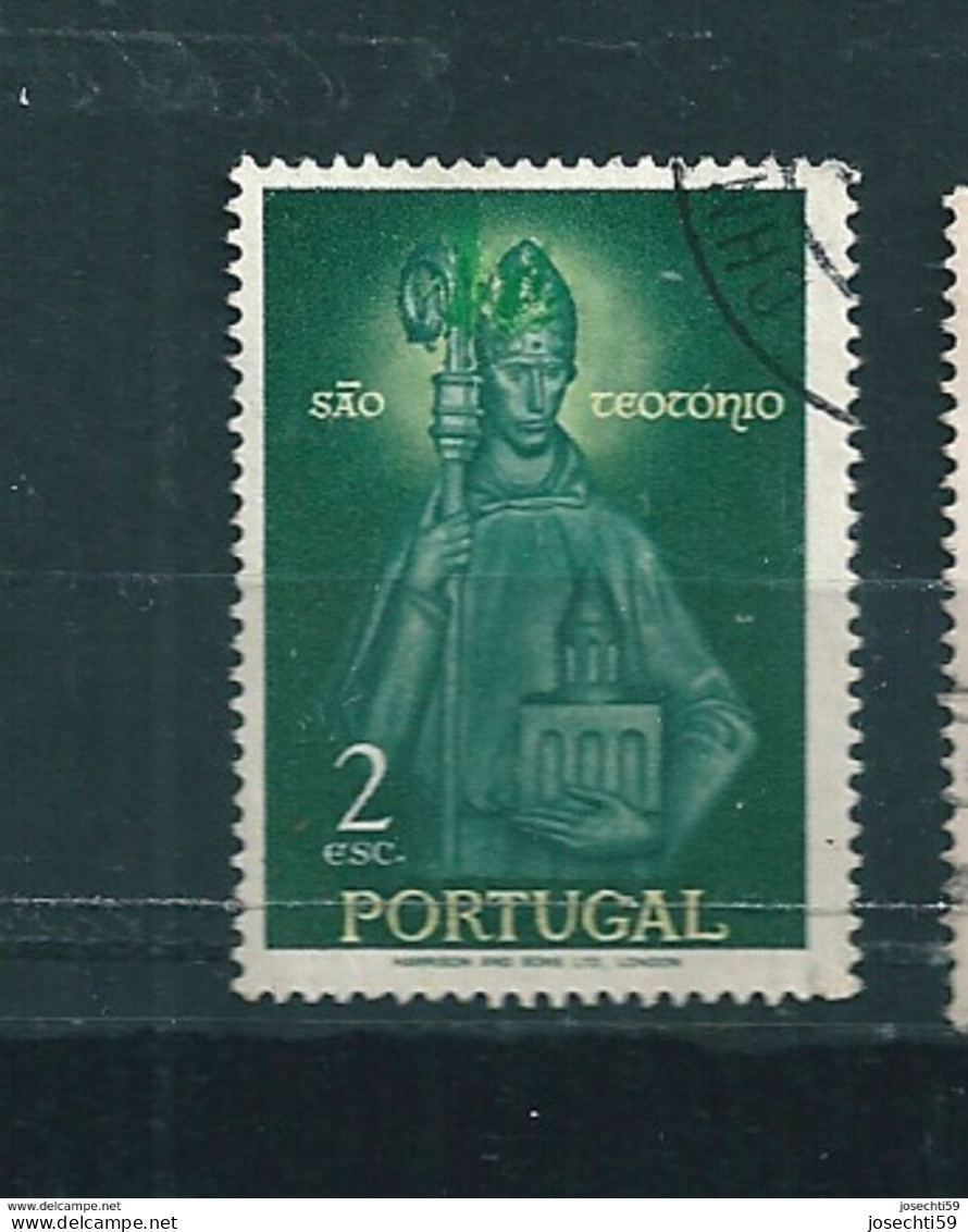 N° 846 Saint Theotonius  En L'honneur De Sainte Isabelle  Timbre Portugal Oblitéré 1958 - Gebraucht