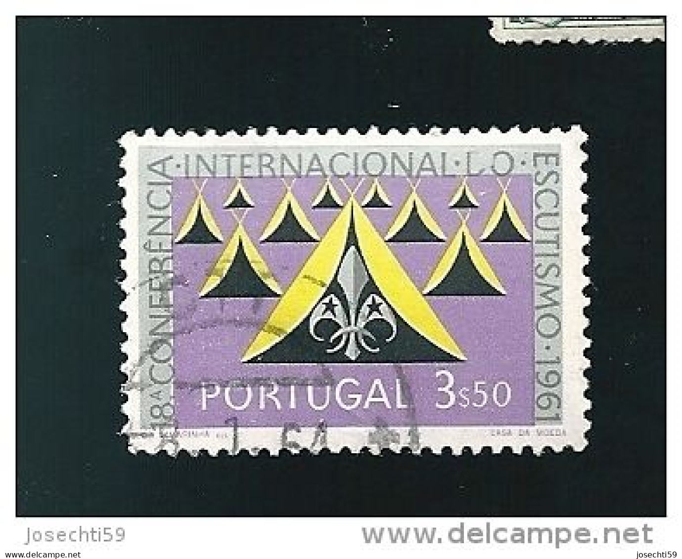 N° 902 Conférence Internationale Du Scoutisme à Lisbonne 3,50 $   Timbre Portugal Oblitéré 1962 - Oblitérés