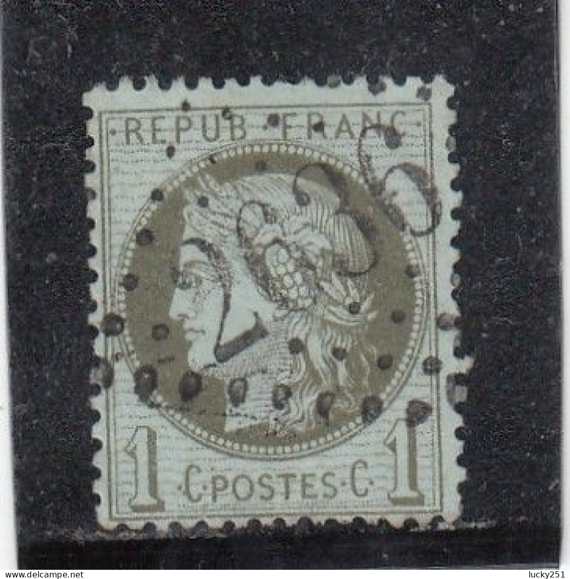 France - Année 1871-75 - N°YT 50 - Type Cérès - Oblitération Losange GC - 1871-1875 Ceres