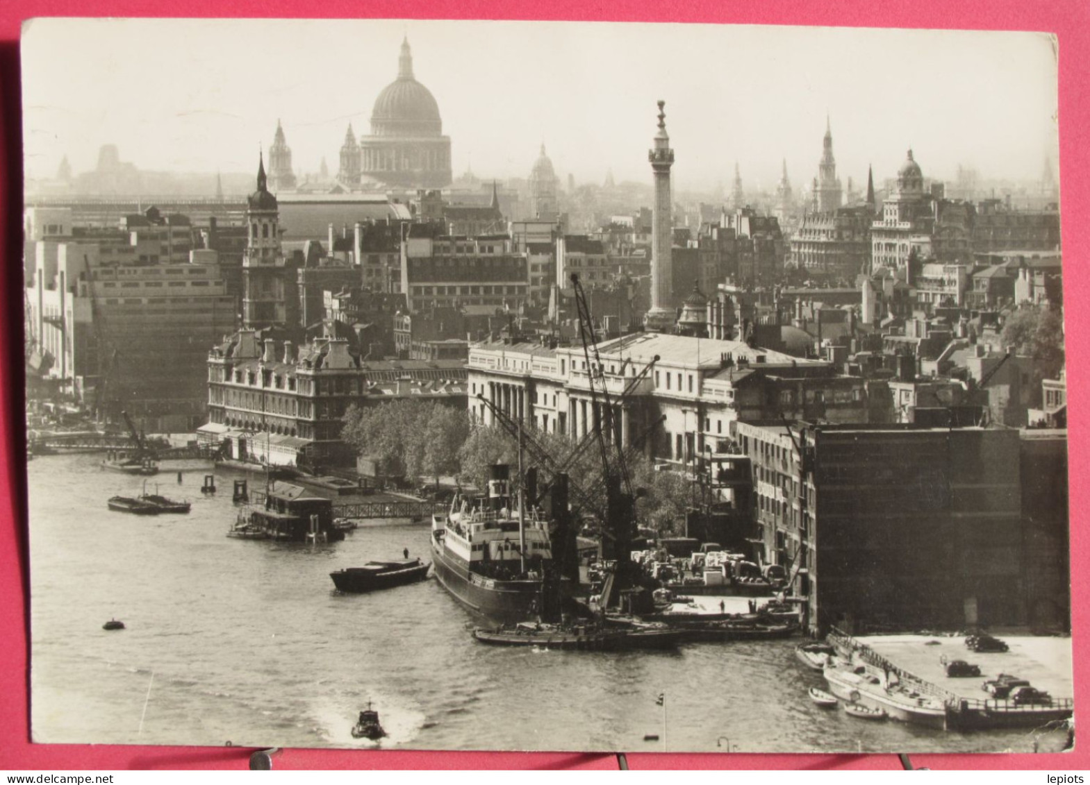 Visuel Très Peu Courant - Angleterre - London - The City And River - 1954 - River Thames