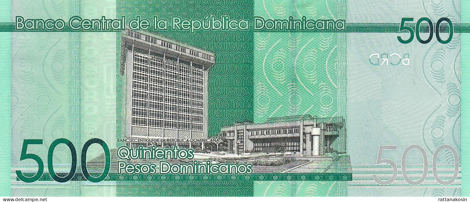 DOMINICAN REPUBLIC B730 = NLP 500 PESOS 2017 Signature VALDEZ/ORTIZ Issued 1.6.2020 #GY UNC. - Dominicaine