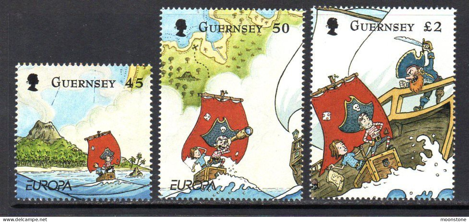 Guernsey 2010 Europa, Childrens' Books Set Of 3, MNH, SG 1333/5 - Guernesey