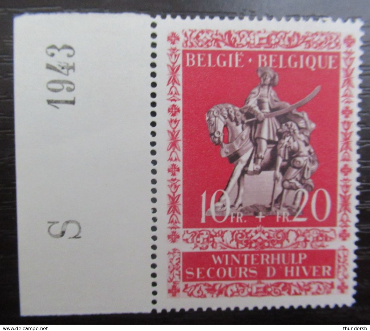 614 'Winterhulp' - Postfris ** Met Randinscriptie - Unused Stamps