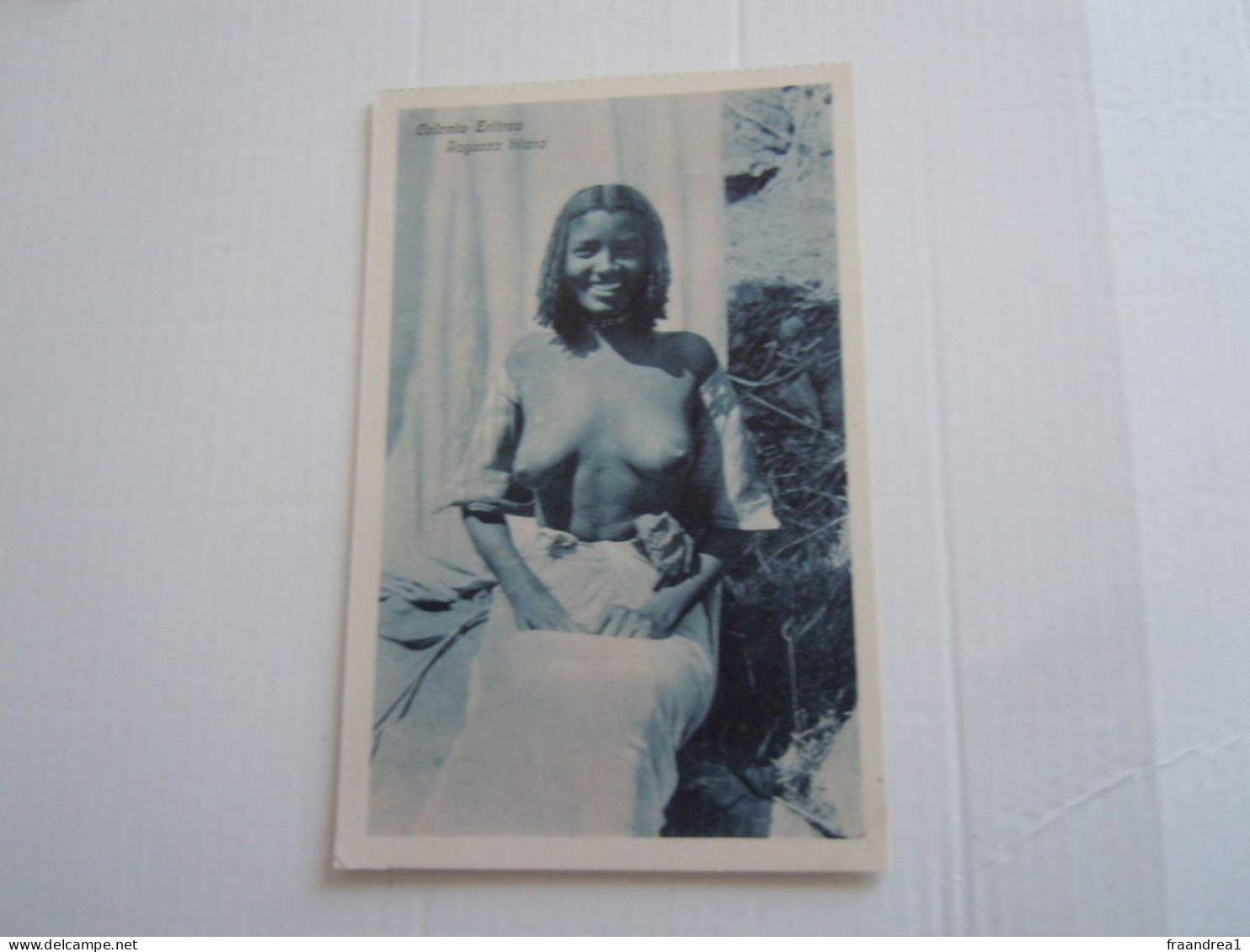 C.P.A. \P.C \KP. ERITRE  - - EX COLONIA ITALIANA -  RAGAZZA BILENA NUD NUDE - Eritrea