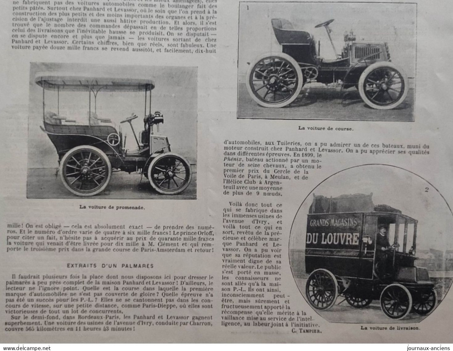 1900 AUTOMOBILE - LES GRANDES USINES - IVRY - LES ÉTABLISSEMENTS PANHARD LEVASSOR - LA VIE AU GRAND AIR - Autorennen - F1