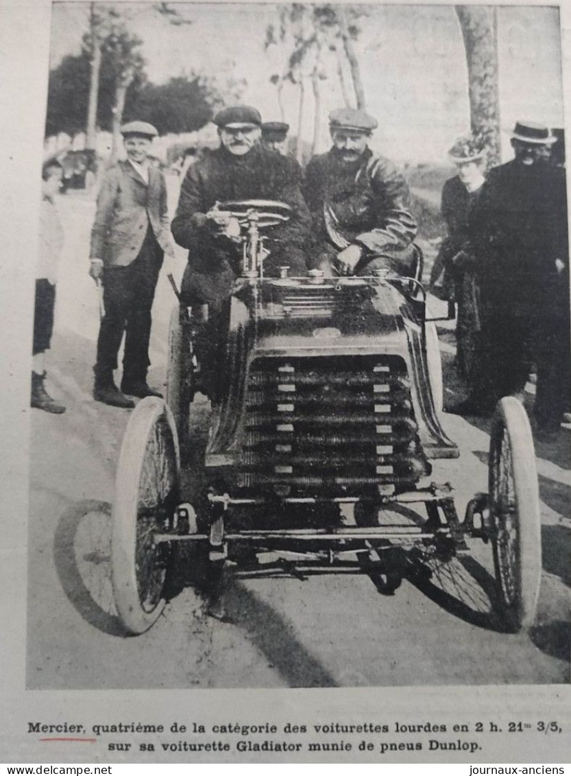 LES VOITURETTES DE 1900 - VOITURETTE CLÉMENT PNEUS DUNLOP - VOITURINE COUTTEREAU PNEUS MICHELIN - Car Racing - F1
