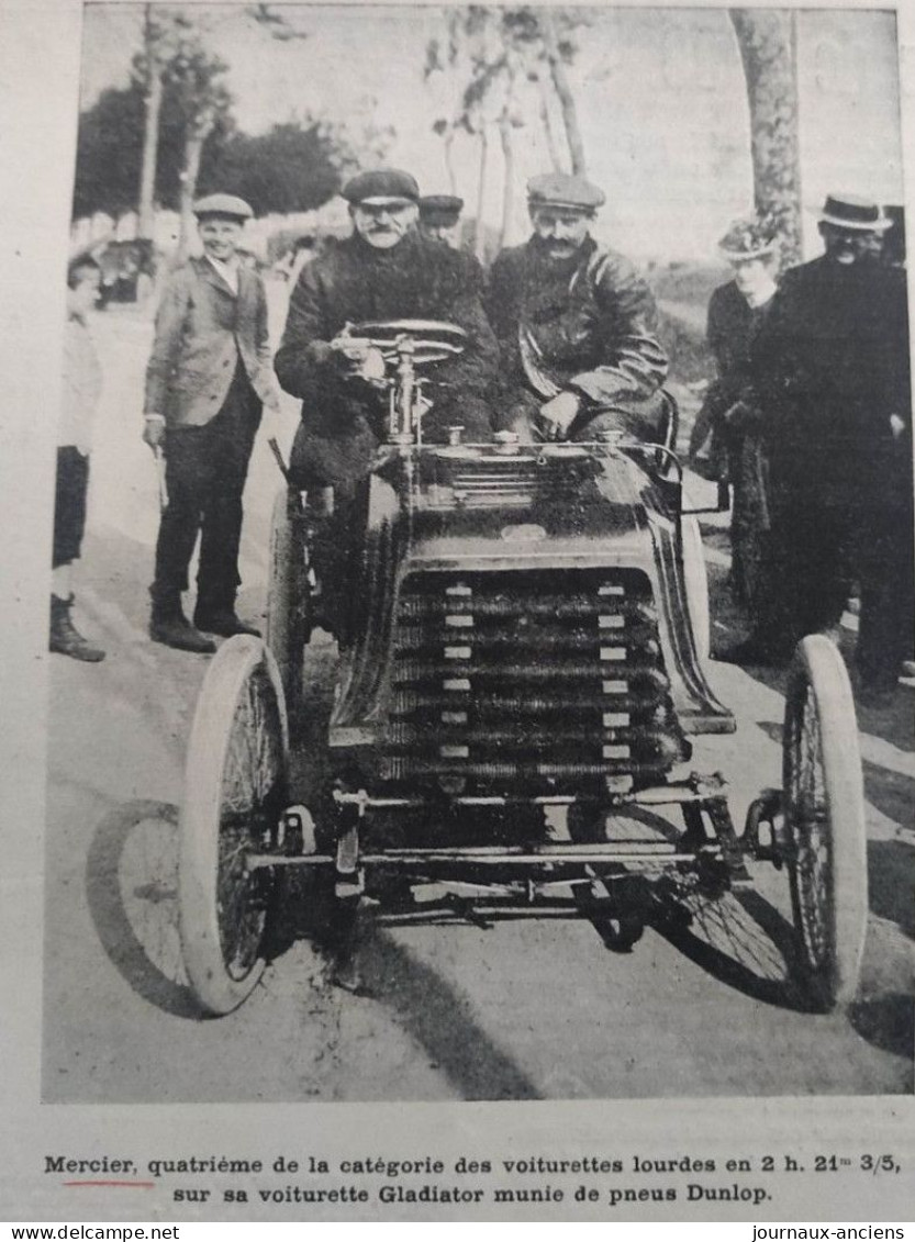 LES VOITURETTES DE 1900 - VOITURETTE CLÉMENT PNEUS DUNLOP - VOITURINE COUTTEREAU PNEUS MICHELIN - Automobilismo - F1