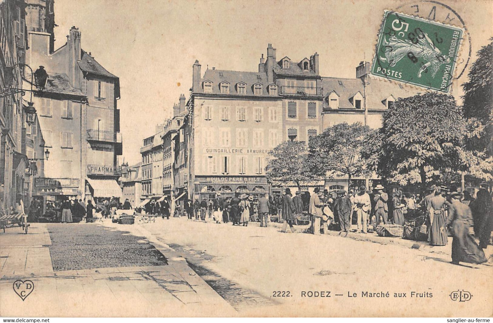 CPA 12 RODEZ / LE MARCHE AUX FRUITS - Sonstige & Ohne Zuordnung