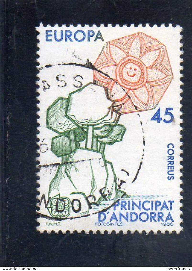 1986 Andorra Sp. -  Europa - Fotosintesi - Usati