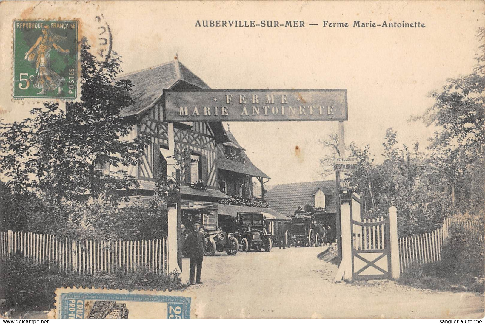 CPA 14 AUBERVILLE SUR MER / FERME MARIE ANTOINETTE - Autres & Non Classés