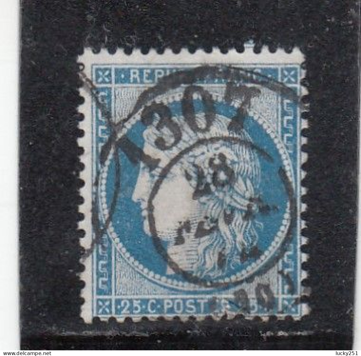 France - Année 1871-75 - N°YT 60A - Type Cérès - Oblitération CàD Bureau De Passe - 1871-1875 Cérès