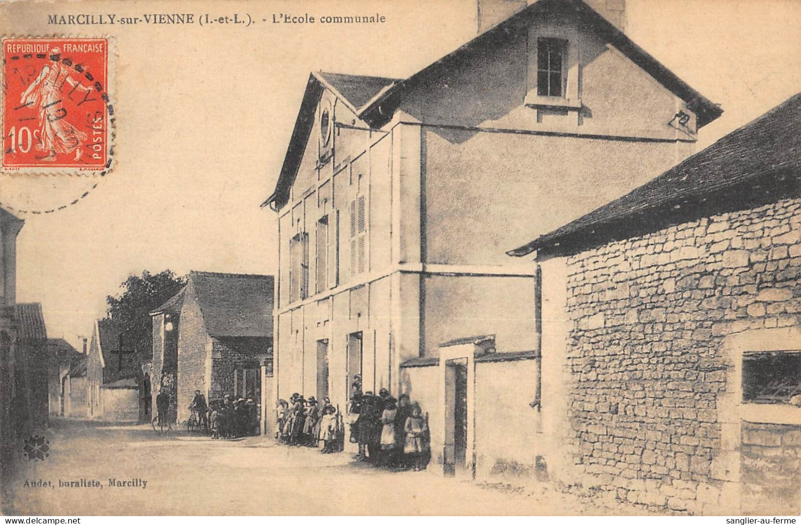 CPA 37 MARCILLY SUR VIENNE / ECOLE COMMUNALE - Other & Unclassified